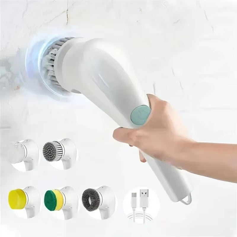 5 in 1 Electric Cleaning Brush (Multifunctional for Bathroom Washing and Kitchen Cleaning Tools)