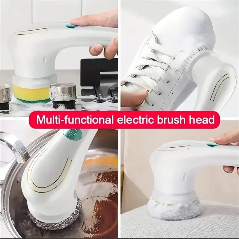 5 in 1 Electric Cleaning Brush (Multifunctional for Bathroom Washing and Kitchen Cleaning Tools)